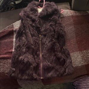 Women's Faux Fur Vest - Purple